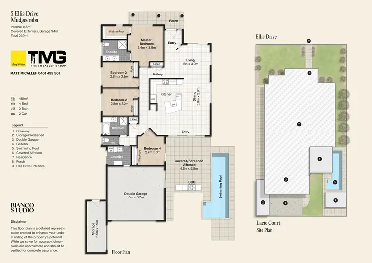 Floorplan of Homely house listing, 5 Ellis Drive, Mudgeeraba QLD 4213