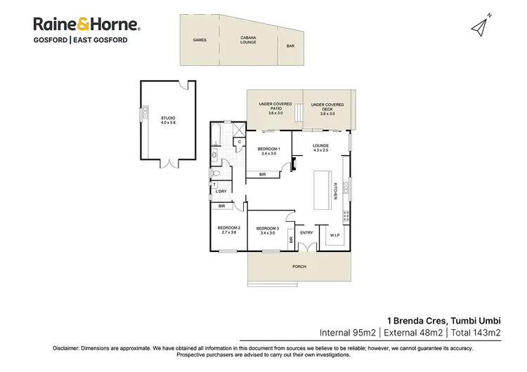 Floorplan of Homely house listing, 1 Brenda Crescent, Tumbi Umbi NSW 2261