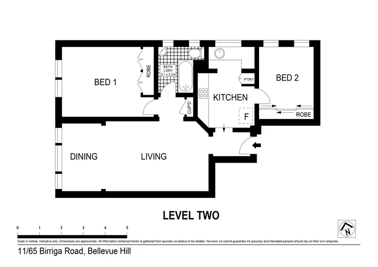 Floorplan of Homely apartment listing, 11/65 Birriga Road, Bellevue Hill NSW 2023