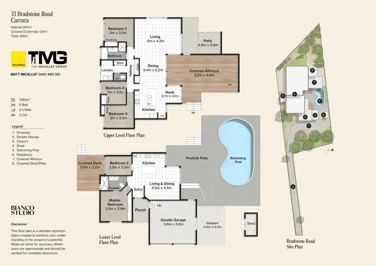 Floorplan of Homely house listing, 33 Bradstone Road, Carrara QLD 4211