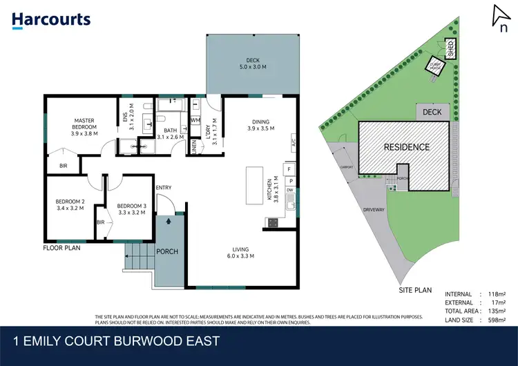 Floorplan of Homely house listing, 1 Emily Court, Burwood East VIC 3151