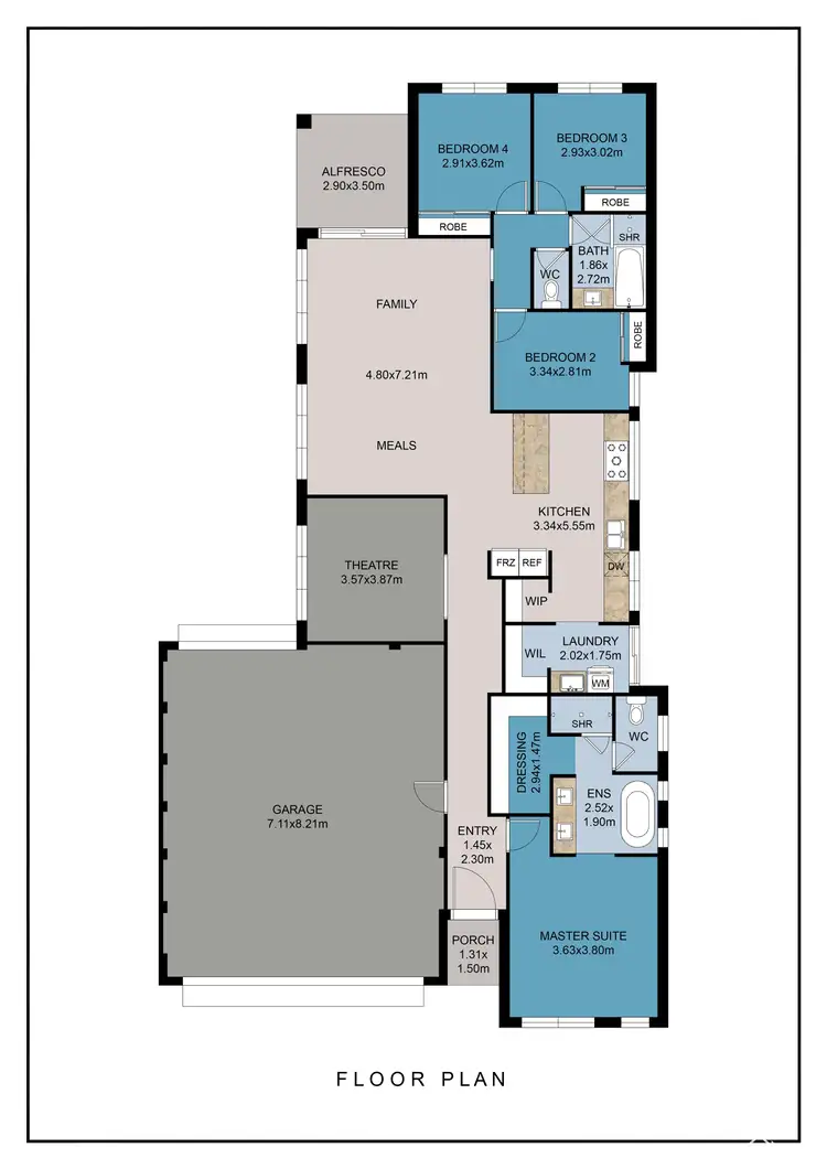 Floorplan of Homely house listing, 12 Lyrebird Street, Wellard WA 6170