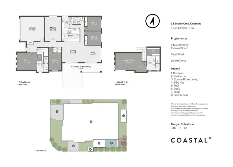Floorplan of Homely house listing, 23 Scenic Crescent, Coomera QLD 4209