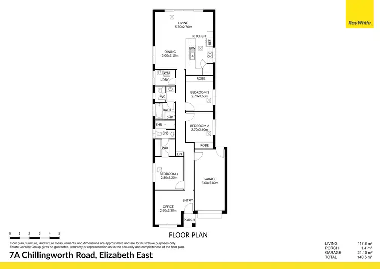 Floorplan of Homely house listing, 7A Chillingworth Road, Elizabeth East SA 5112