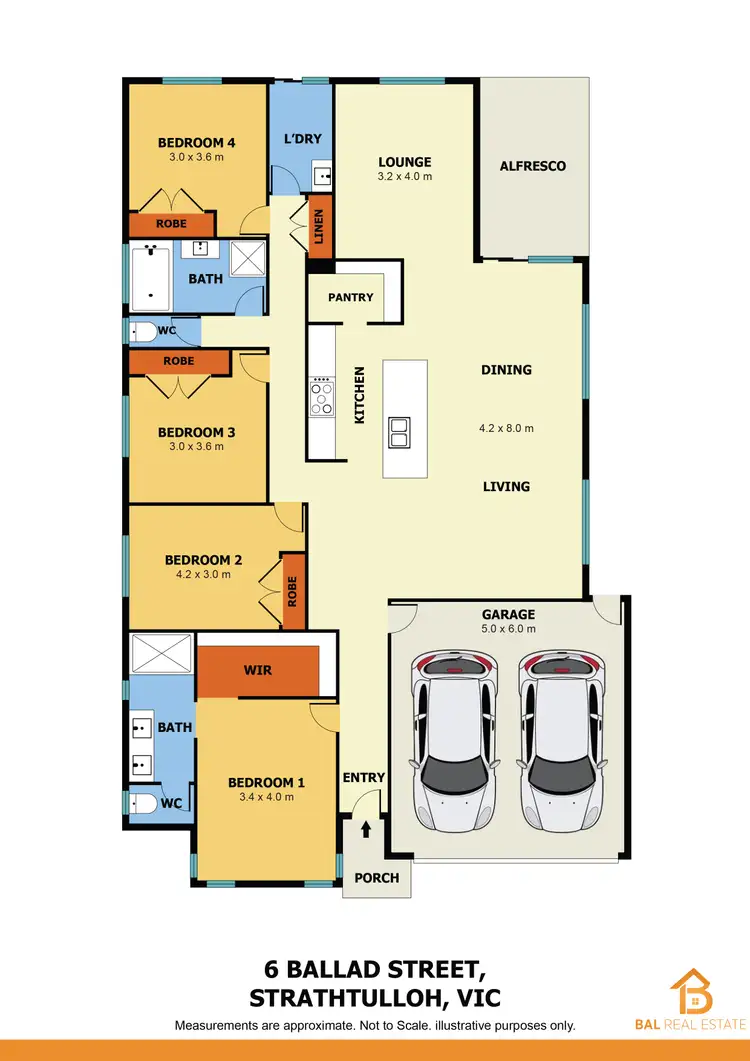 Floorplan of Homely house listing, 6 Ballad Street, Strathtulloh VIC 3338