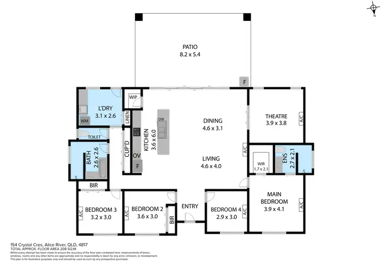 Floorplan of Homely house listing, 154 Crystal Crescent, Alice River QLD 4817