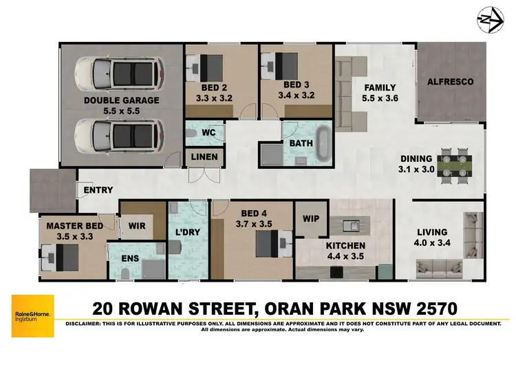 Floorplan of Homely house listing, 20 Rowan Street, Oran Park NSW 2570