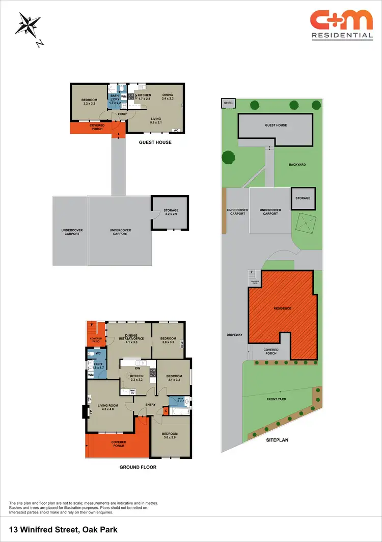 Floorplan of Homely house listing, 13 Winifred Street, Oak Park VIC 3046