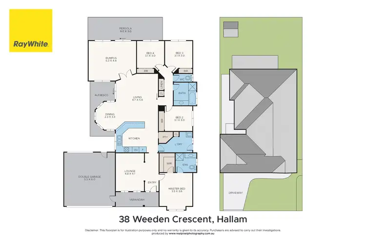 Floorplan of Homely house listing, 38 Weeden Crescent, Hallam VIC 3803