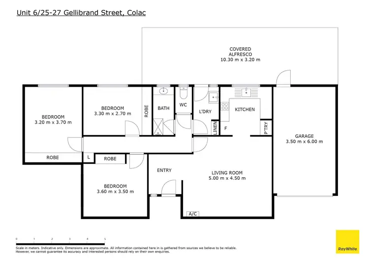 Floorplan of Homely unit listing, 6/25-27 Gellibrand Street, Colac VIC 3250