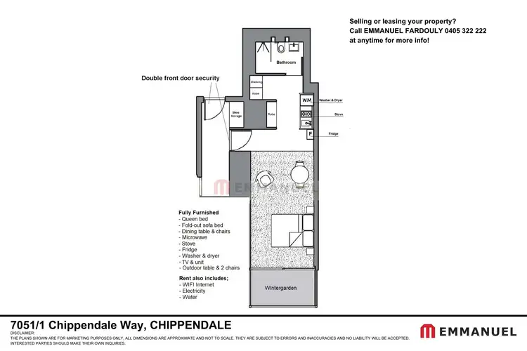 Floorplan of Homely apartment listing, 7051/1 Chippendale way, Chippendale NSW 2008