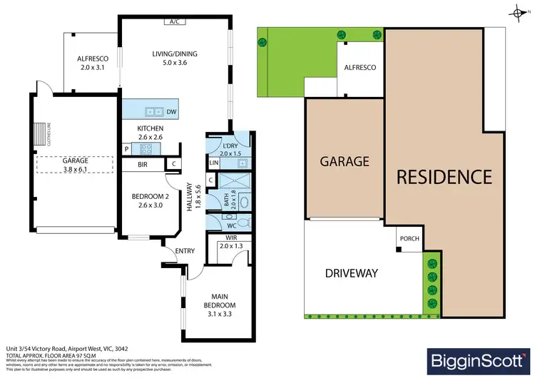 Floorplan of Homely unit listing, 3/54 Victory Road, Airport West VIC 3042