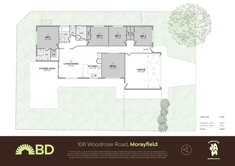 Floorplan of Homely house listing, 106 Woodrose Road, Morayfield QLD 4506