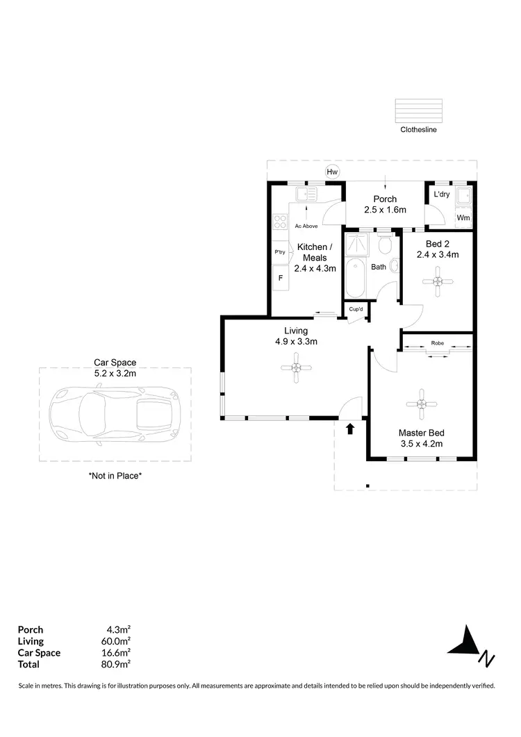 Floorplan of Homely house listing, 1/389 Payneham Road, Marden SA 5070