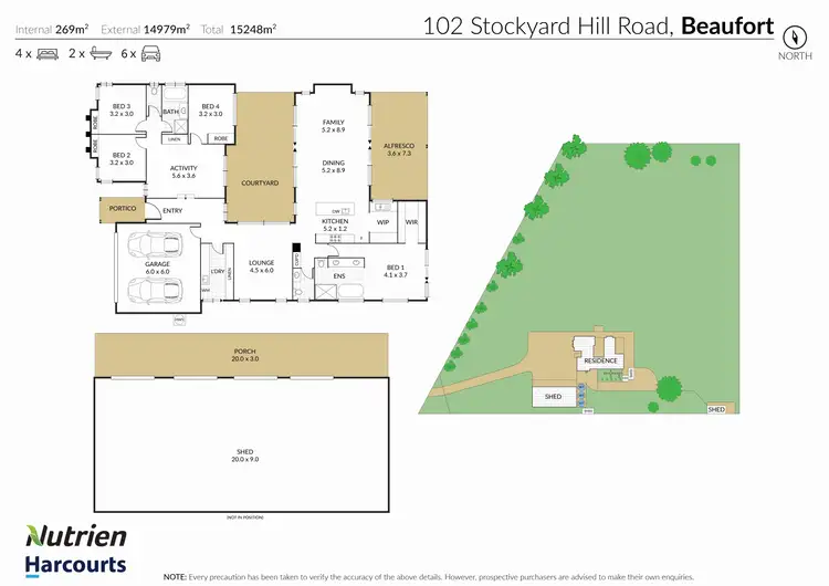 Floorplan of Homely house listing, 102 Stockyard Hill Road, Beaufort VIC 3373