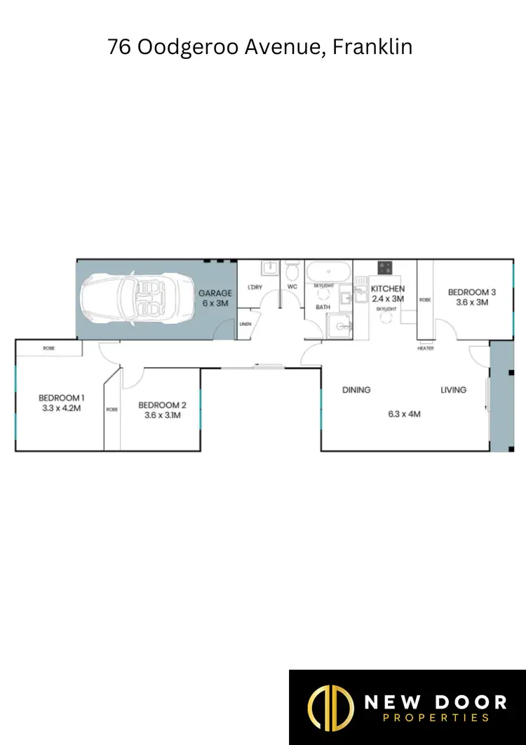 Floorplan of Homely house listing, 76 Oodgeroo Avenue, Franklin ACT 2913