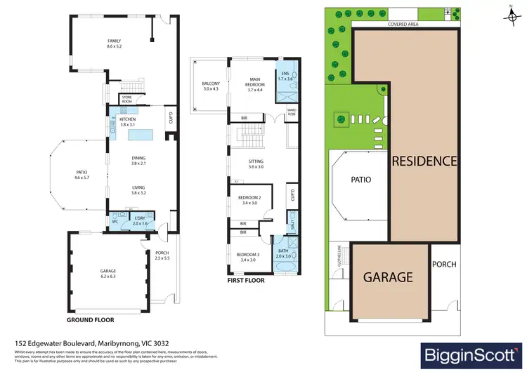 Floorplan of Homely house listing, 152 Edgewater Boulevard, Maribyrnong VIC 3032