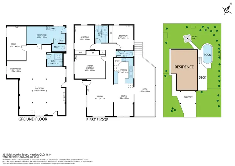 Floorplan of Homely house listing, 35 Goldsworthy Street, Heatley QLD 4814