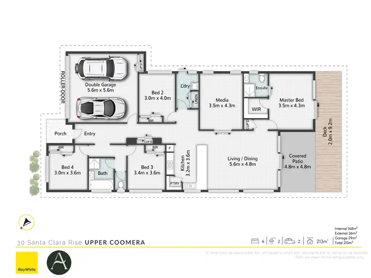 Floorplan of Homely house listing, 30 Santa Clara Rise, Upper Coomera QLD 4209