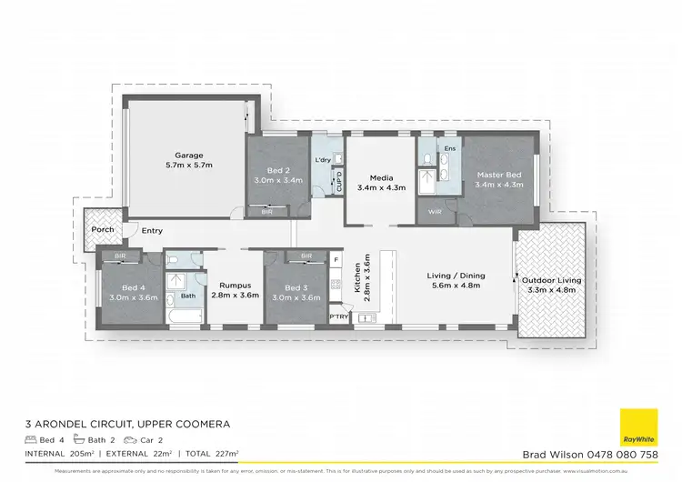 Floorplan of Homely house listing, 3 Arondel Circuit, Upper Coomera QLD 4209