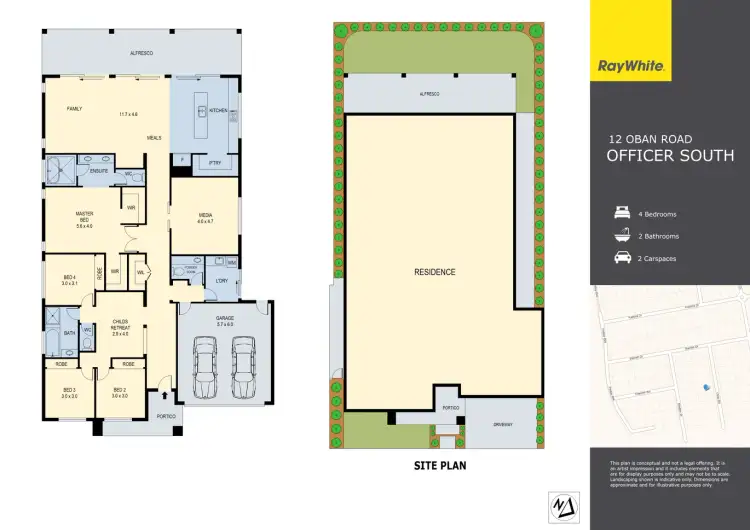 Floorplan of Homely house listing, 12 Oban Road, Officer South VIC 3809