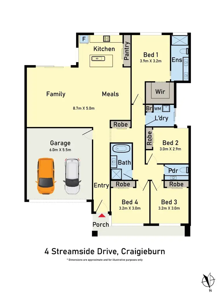 Floorplan of Homely house listing, 4 Streamside Drive, Craigieburn VIC 3064
