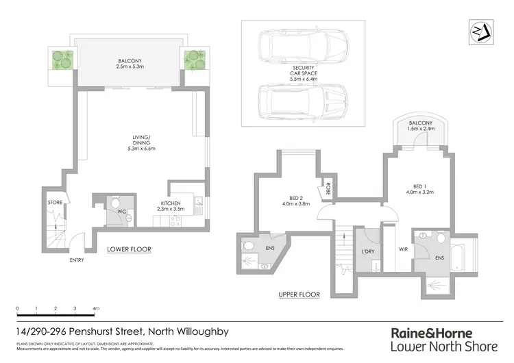 Floorplan of Homely apartment listing, 14/290-296 Penshurst Street, Willoughby NSW 2068