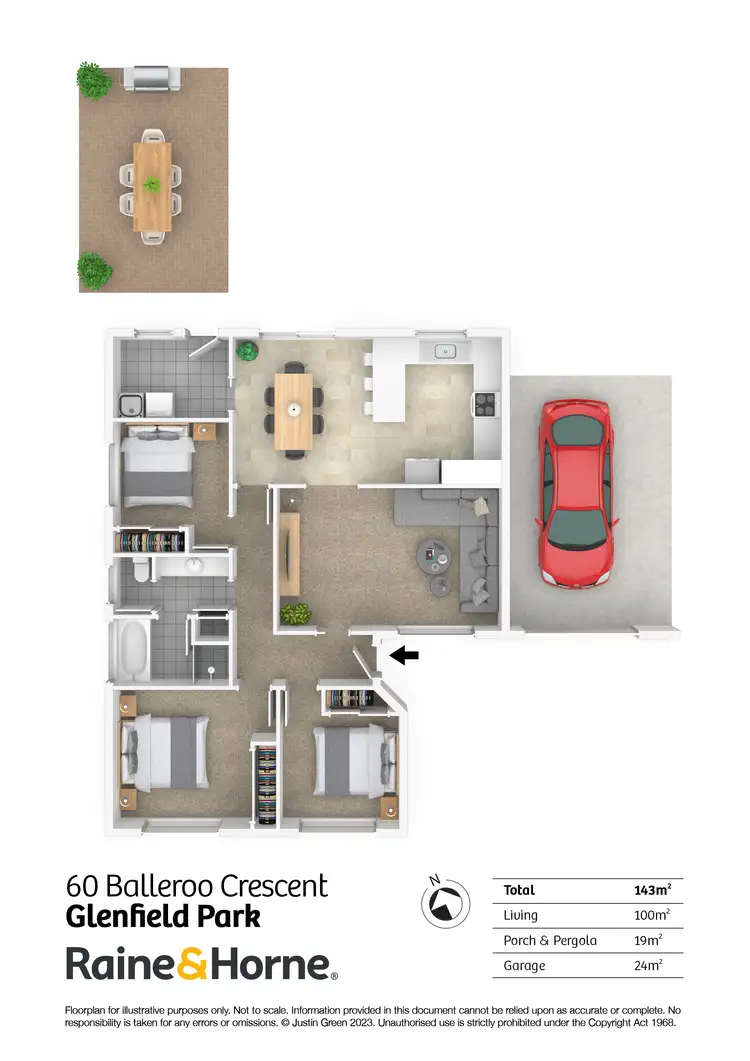 Floorplan of Homely house listing, 60 Balleroo Crescent, Glenfield Park NSW 2650