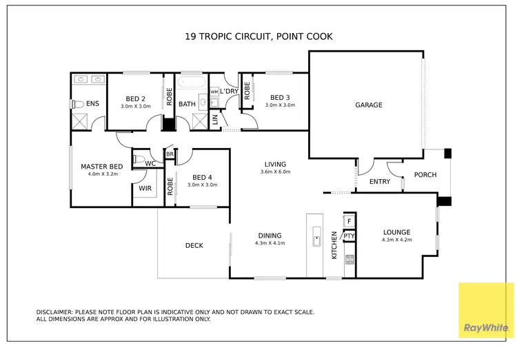 Floorplan of Homely house listing, 19 Tropic Circuit, Point Cook VIC 3030