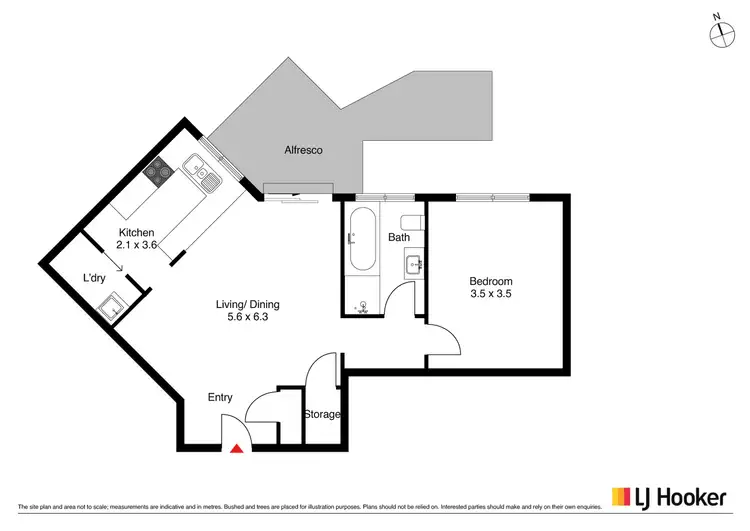 Floorplan of Homely apartment listing, 71/17 Medley Street, Chifley ACT 2606
