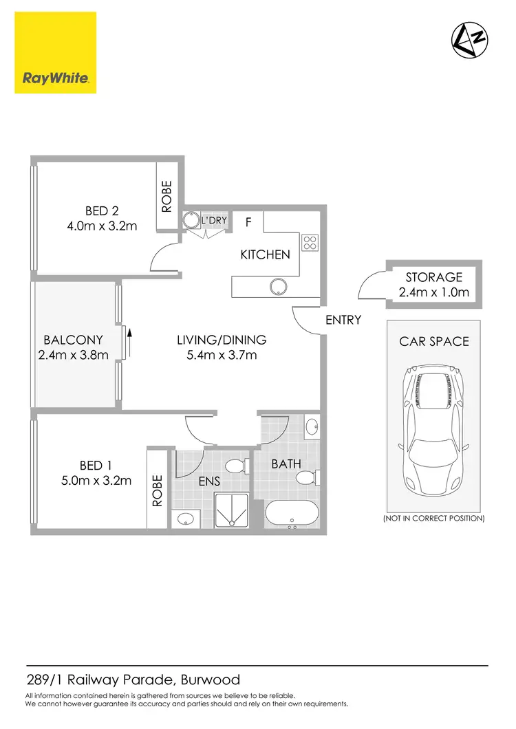 Floorplan of Homely apartment listing, 289/1 Railway Parade, Burwood NSW 2134