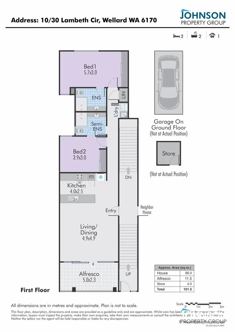 Floorplan of Homely apartment listing, 10/30 Lambeth Circle, Wellard WA 6170
