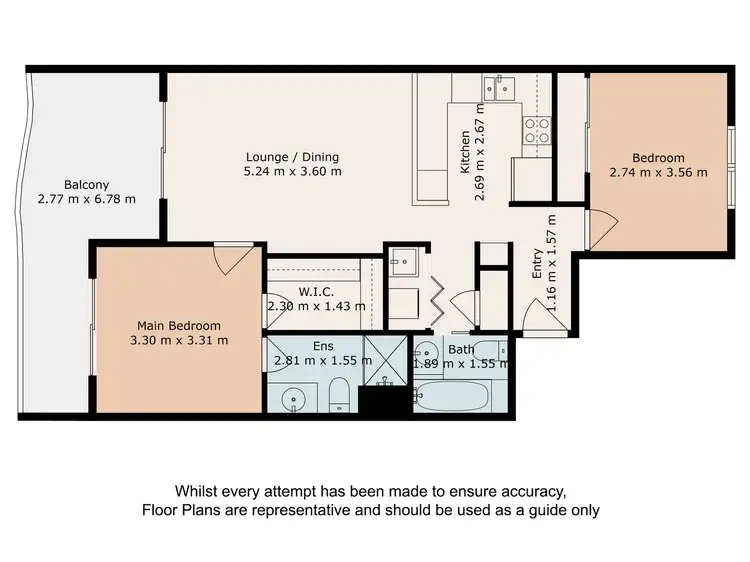 Floorplan of Homely apartment listing, 10/82-86 Mein Street, Scarborough QLD 4020