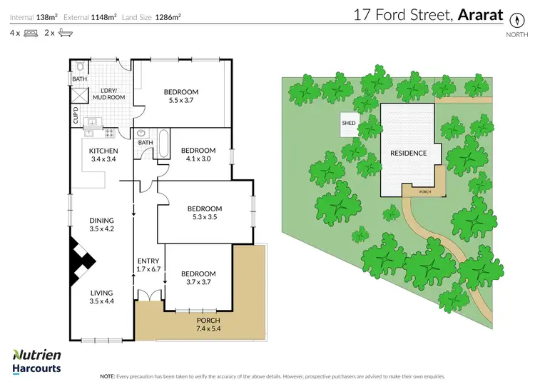 Floorplan of Homely house listing, 17 Ford Street, Ararat VIC 3377
