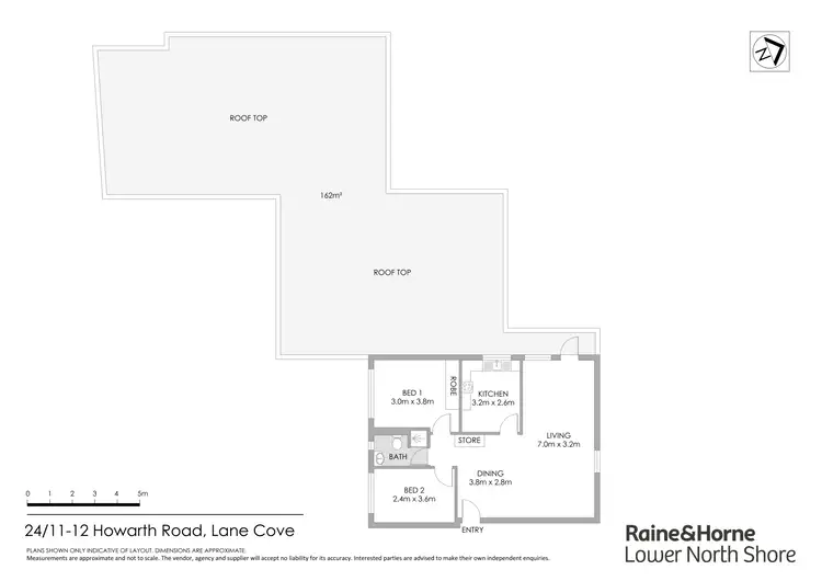 Floorplan of Homely apartment listing, 24/11-12 Howarth Road, Lane Cove NSW 2066