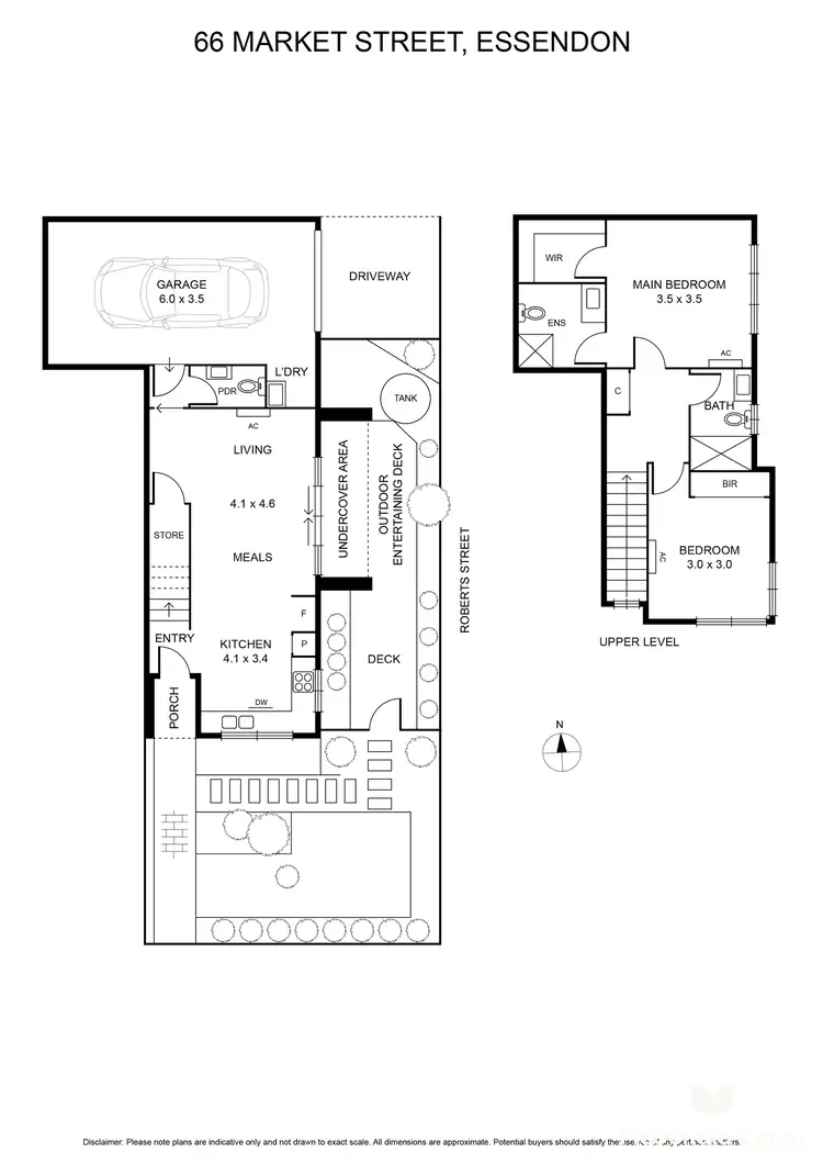 Floorplan of Homely townhouse listing, 66 Market Street, Essendon VIC 3040