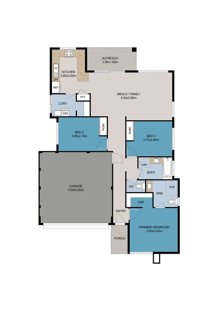 Floorplan of Homely house listing, 23 Pirie Road, Byford WA 6122