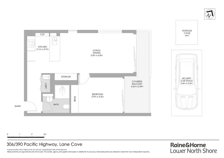 Floorplan of Homely apartment listing, 306/390-398 Pacific Highway, Lane Cove NSW 2066