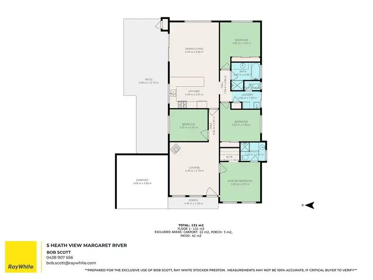 Floorplan of Homely house listing, 5 Heath View, Margaret River WA 6285