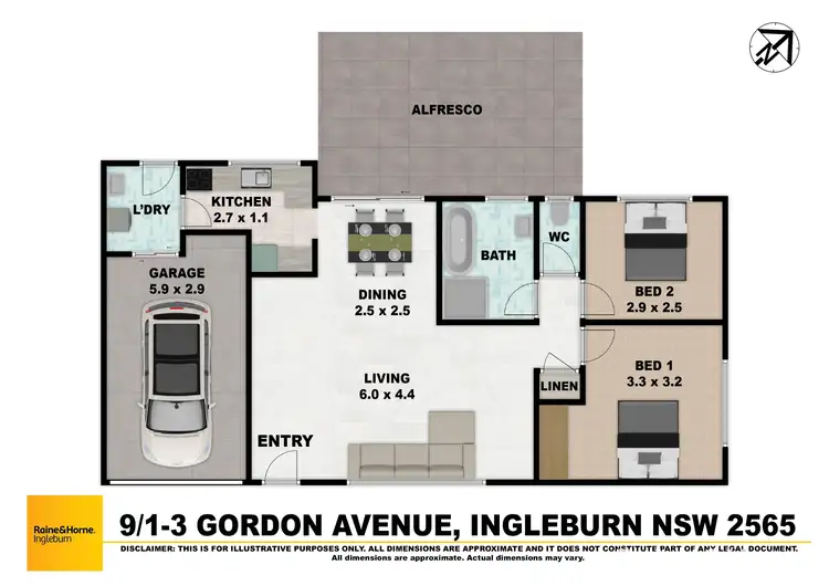 Floorplan of Homely villa listing, 9/1-3 Gordon Avenue, Ingleburn NSW 2565