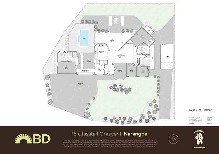 Floorplan of Homely house listing, 16 Glasstail Crescent, Narangba QLD 4504