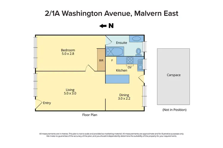Floorplan of Homely unit listing, 2/1A Washington Avenue, Malvern East VIC 3145
