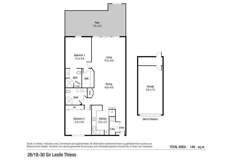 Floorplan of Homely apartment listing, 26/18-30 Sir Leslie Thiess Drive, Townsville City QLD 4810