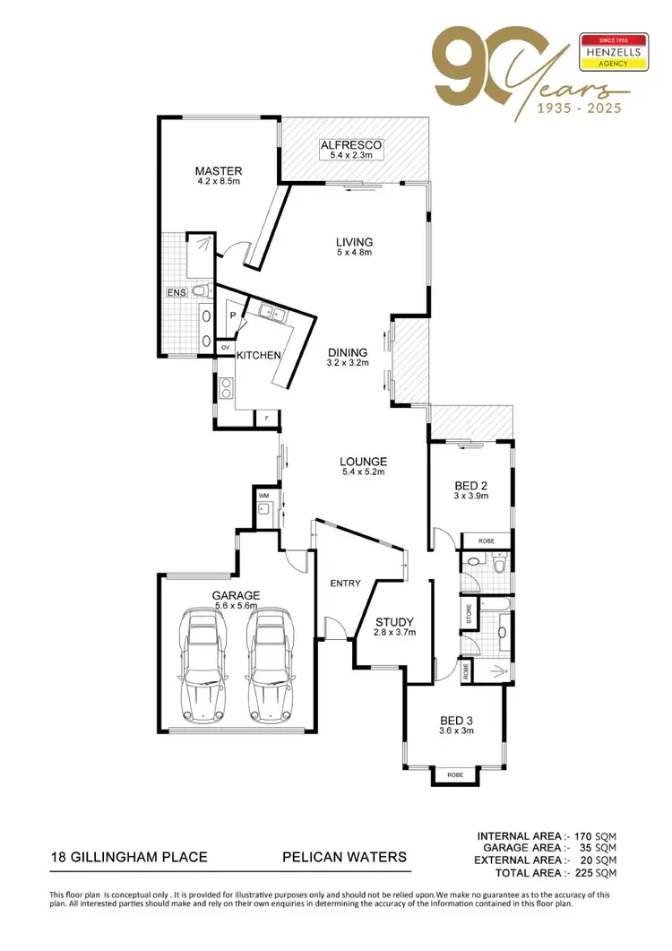 Floorplan of Homely house listing, 18 Gillingham Place, Pelican Waters QLD 4551