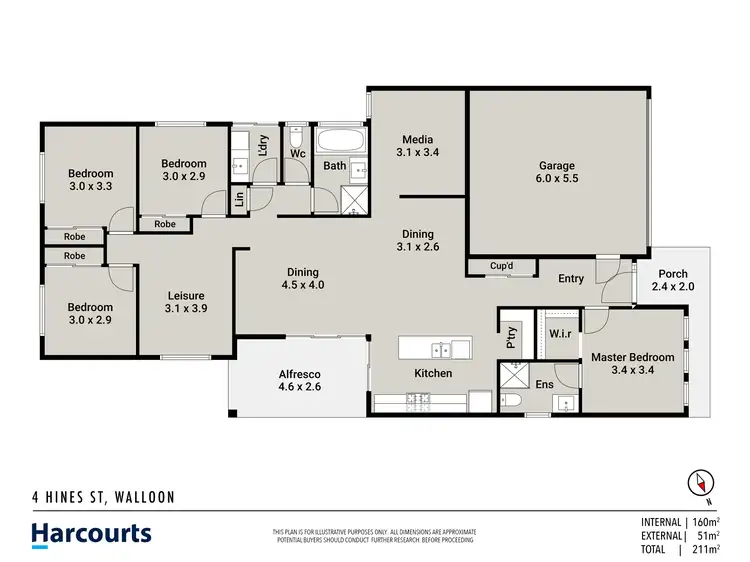 Floorplan of Homely house listing, 4 Hines Street, Walloon QLD 4306