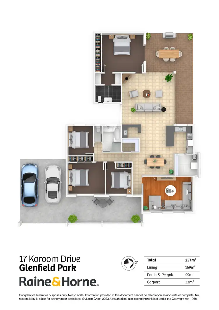 Floorplan of Homely house listing, 17 Karoom Drive, Glenfield Park NSW 2650