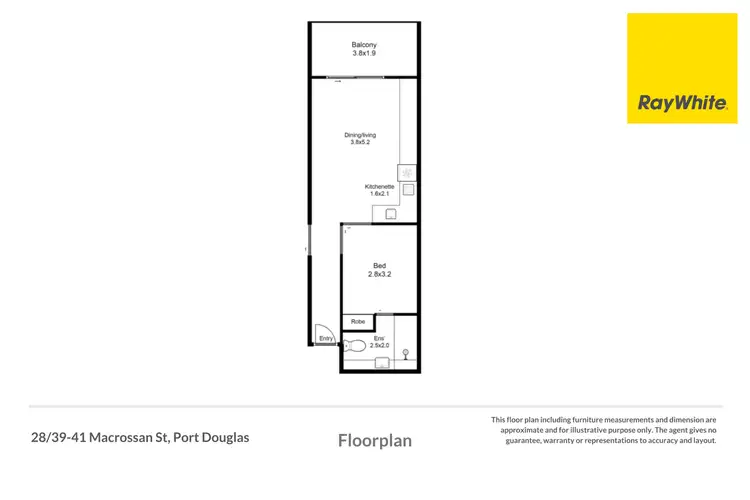 Floorplan of Homely apartment listing, 28/39-41 Macrossan Street, Port Douglas QLD 4877