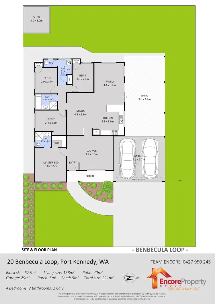 Floorplan of Homely house listing, 20 Benbecula Loop, Port Kennedy WA 6172