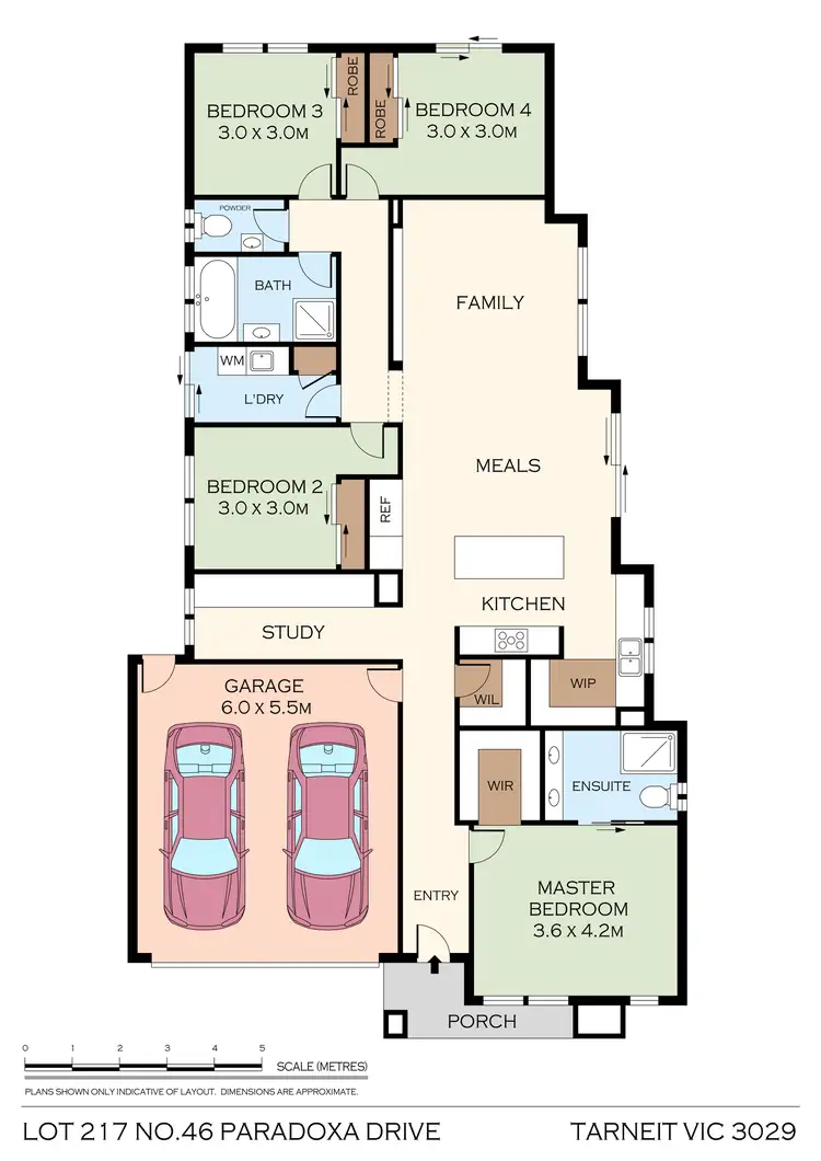 Floorplan of Homely house listing, 46 Paradoxa Dr, Tarneit VIC 3029