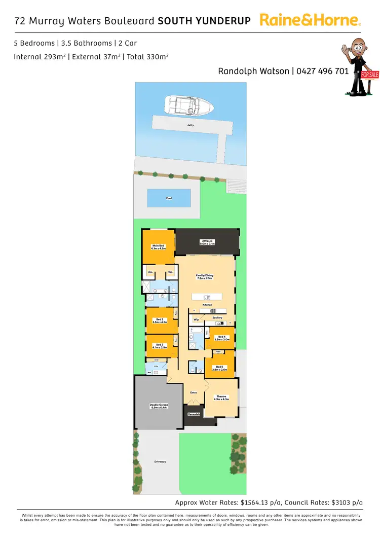 Floorplan of Homely house listing, 72 Murray Waters Boulevard, South Yunderup WA 6208